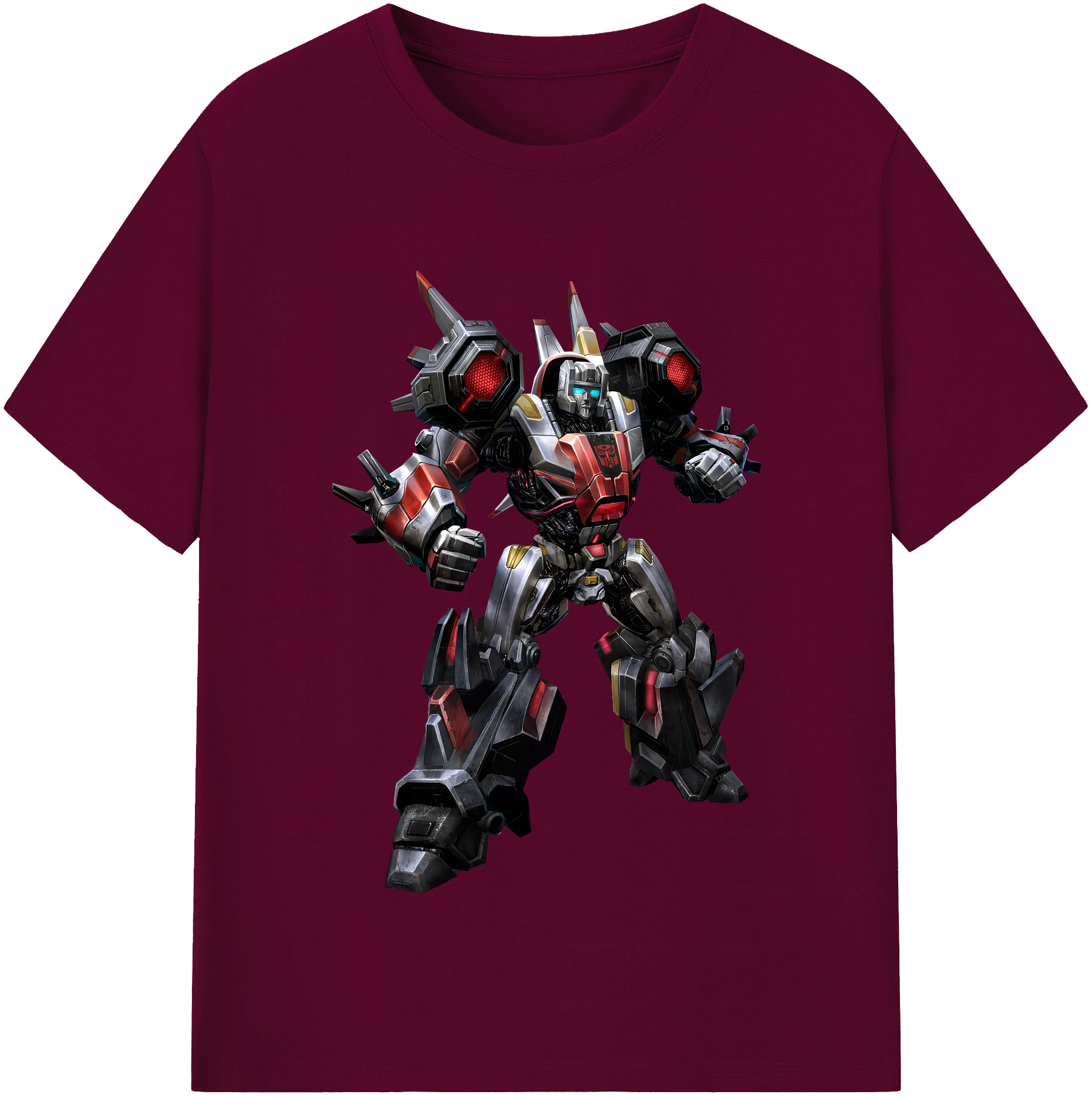 （画像用） Transformers トランスフォーマー レディースカジュアルプリントTシャツ（綿100％）
